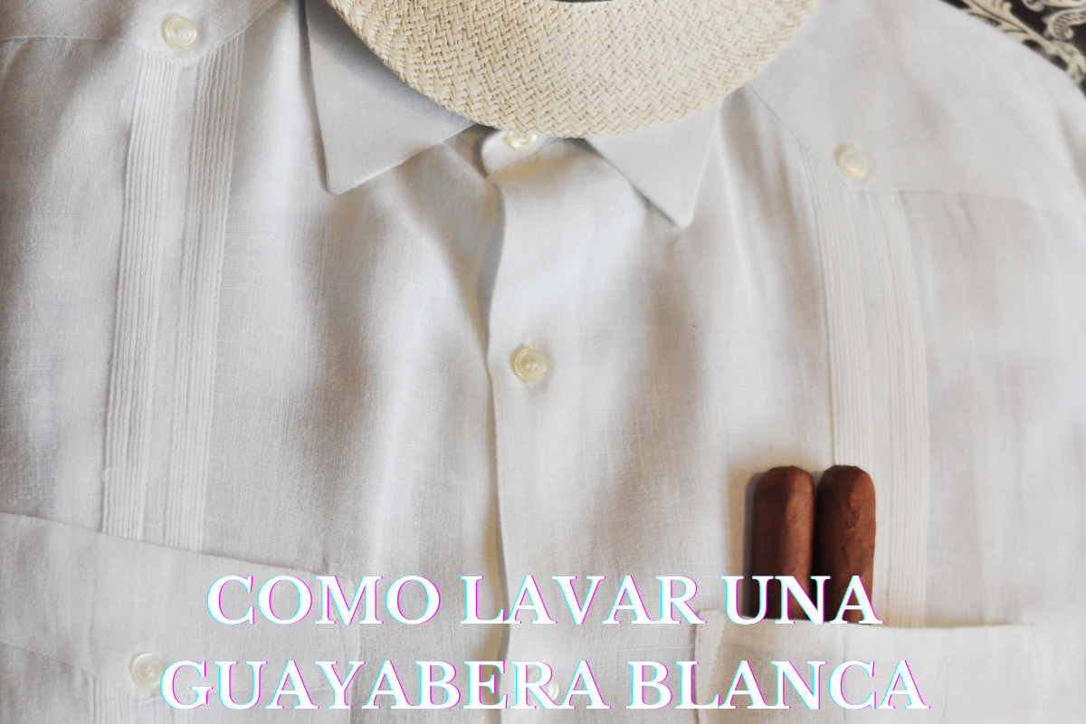 Como lavar una guayabera blanca