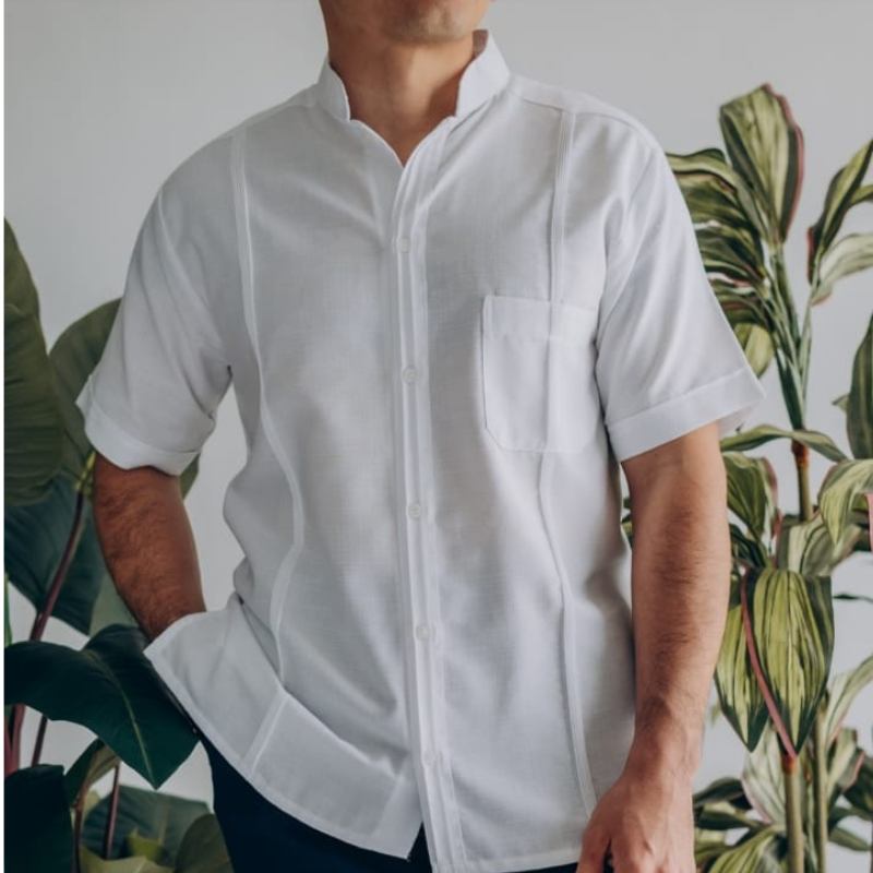 Guayabera cuello mao