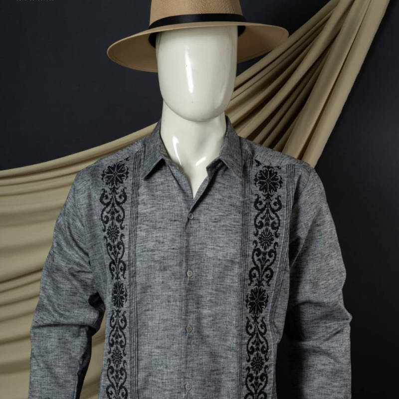 Guayabera gris