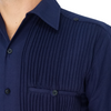 Camisa guayabera azul marino manga corta