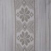 Guayabera blanca bordado gris estilo clásico mexicano