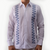Guayabera blanca manga larga bordada