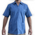 Guayabera color azul manga corta para hombre

