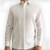 Guayabera formal boda blanca de algodón para playa