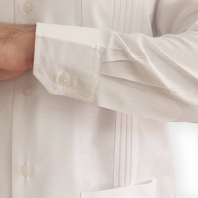 Guayabera formal de algodón ideal para eventos