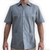 Guayabera gris claro de algodón manga corta

