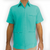 Guayabera menta de manga corta para hombre

