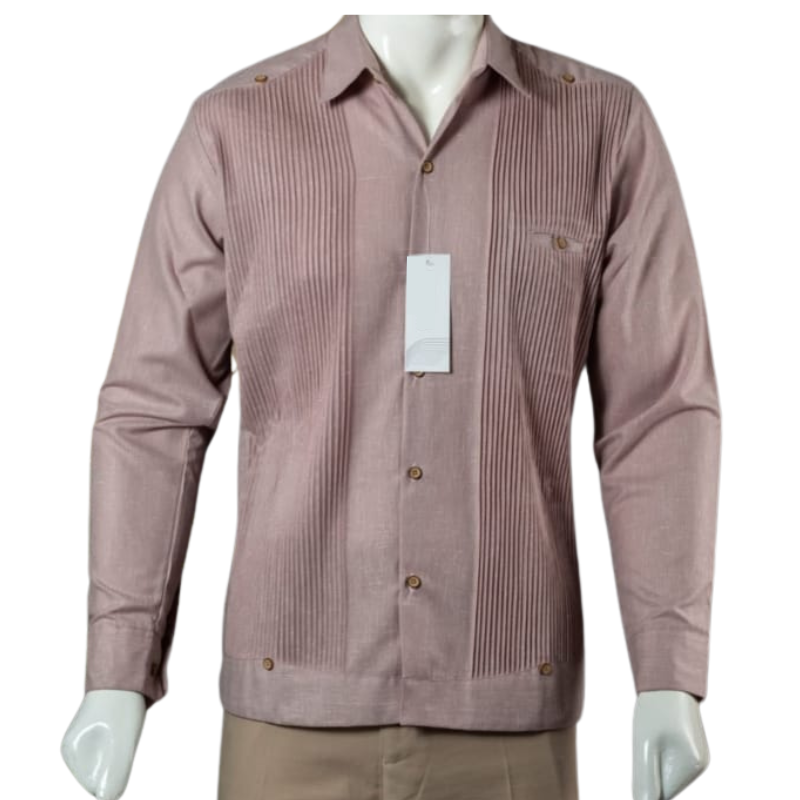 Guayabera presidencial palo de rosa