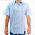 Guayabera azul cielo manga corta