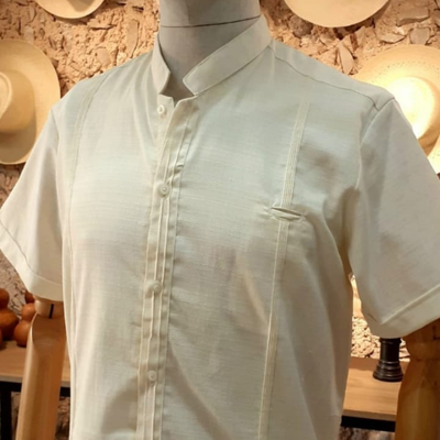 filipina yucateca color marfil para hombre